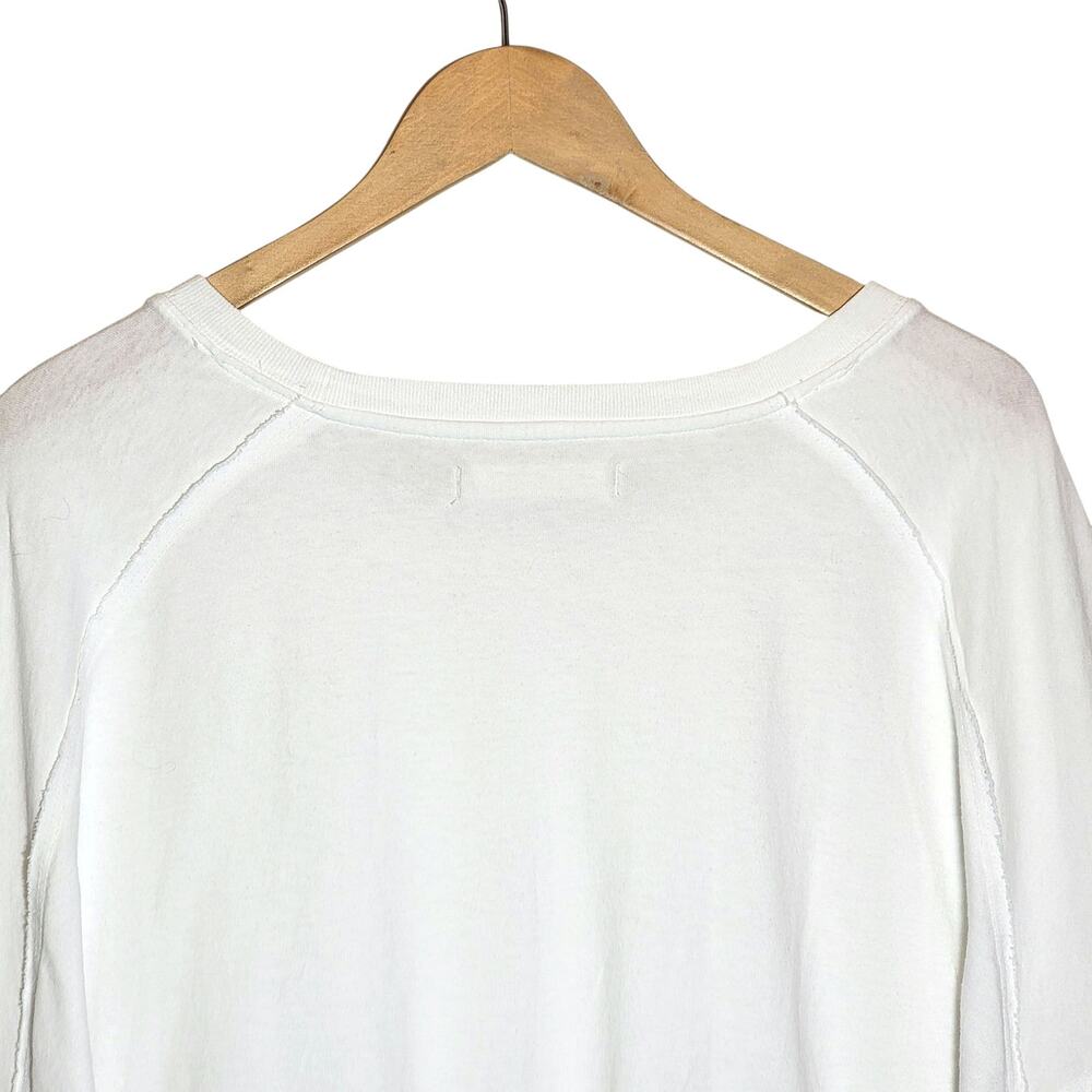 Free People We The Free Cotton Relaxed Fit Long Sleeve Top White S Oversized - Picture 9 of 13